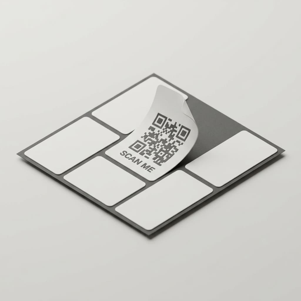 QR label and physical storage lookup in Palstora